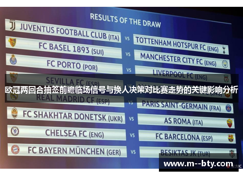 欧冠两回合抽签前瞻临场信号与换人决策对比赛走势的关键影响分析